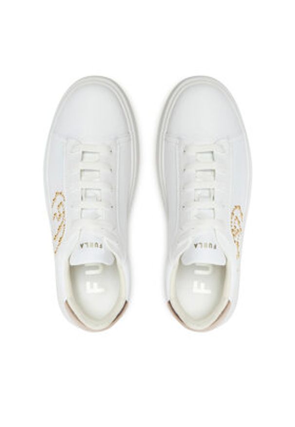 Furla Sneakersy YI37SPT BX3485 3304S Biały. Kolor: biały. Materiał: skóra
