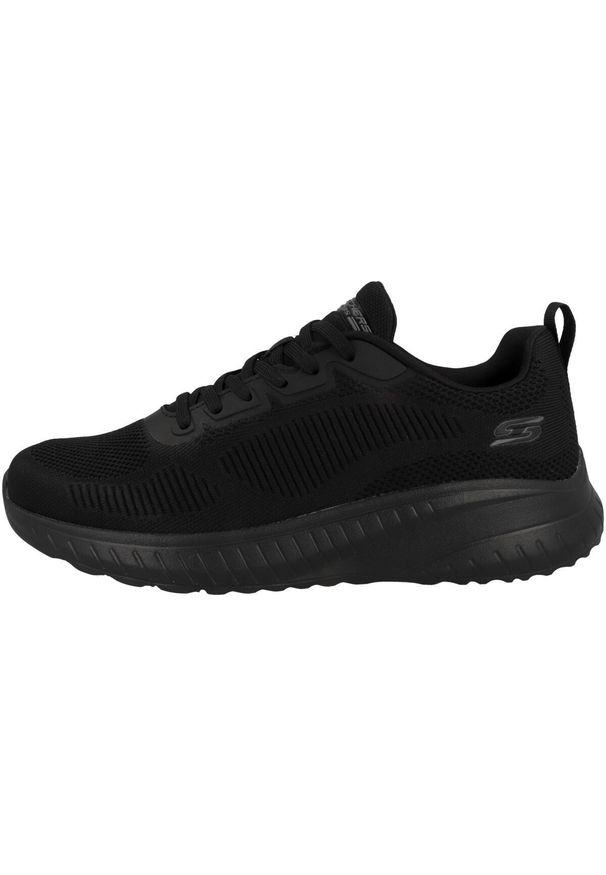 skechers - Buty do chodzenia męskie Skechers Bbk Bobs Squad. Zapięcie: sznurówki. Kolor: czarny. Materiał: materiał, syntetyk, tkanina. Szerokość cholewki: normalna. Sport: turystyka piesza