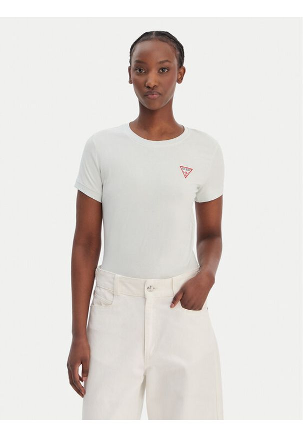 Guess T-Shirt W2YI44 J1314 Zielony Regular Fit. Kolor: zielony. Materiał: bawełna