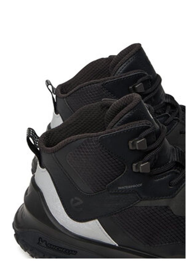 ecco - ECCO Sneakersy 82432357341 Czarny. Kolor: czarny. Materiał: materiał