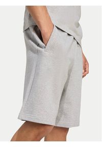 Adidas - adidas Szorty sportowe Essentials Trefoil JW8624 Szary Regular Fit. Kolor: szary. Materiał: bawełna. Styl: sportowy #6