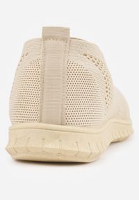 Renee - Beżowe Tenisówki Pasquier. Okazja: na co dzień. Zapięcie: bez zapięcia. Kolor: beżowy. Materiał: jeans. Szerokość cholewki: normalna. Wzór: gładki. Obcas: na płaskiej podeszwie. Styl: sportowy, casual #5