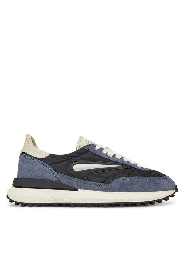 D.A.T.E. Sneakersy Athleta M421-AT-NY Czarny. Kolor: czarny. Materiał: zamsz, skóra