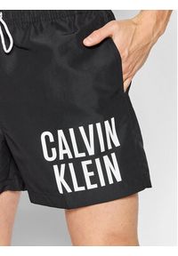 Calvin Klein Swimwear Szorty kąpielowe Medium KM0KM00739 Czarny Regular Fit. Kolor: czarny. Materiał: syntetyk