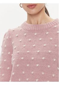 JDY Sweter 15304813 Różowy Regular Fit. Kolor: różowy. Materiał: syntetyk #4