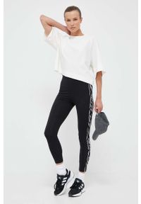 adidas Originals legginsy damskie kolor czarny wzorzyste. Stan: podwyższony. Kolor: czarny. Materiał: materiał, dzianina #2