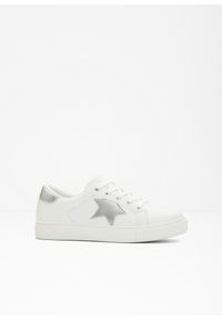 bonprix - Sneakersy. Kolor: biały. Wzór: aplikacja #1