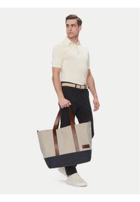 TOMMY HILFIGER - Tommy Hilfiger Torba Th Casual Tote AM0AM13368 Beżowy. Kolor: beżowy. Materiał: materiał #1