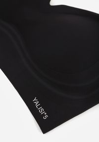 Born2be - Czarny Bezszwowy Biustonosz Bez Fiszbin z Elastycznego Materiału Edalith. Kolor: czarny. Materiał: materiał #6