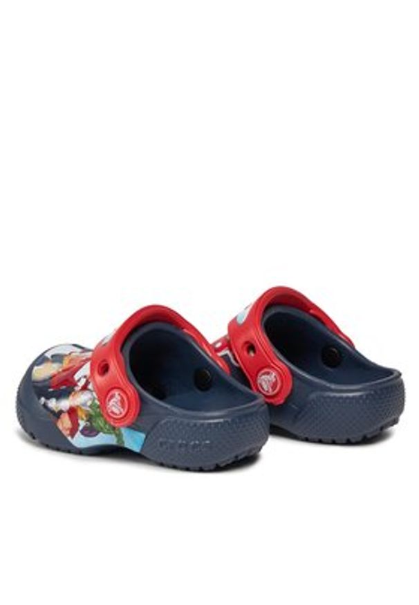 Crocs Klapki Fl Avengers Patch Clog T Clog 207068 Granatowy. Kolor: niebieski. Wzór: motyw z bajki