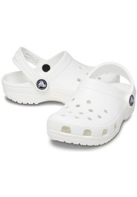 Buty do chodzenia niemowlęce Crocs Classic. Kolor: biały. Materiał: materiał, syntetyk