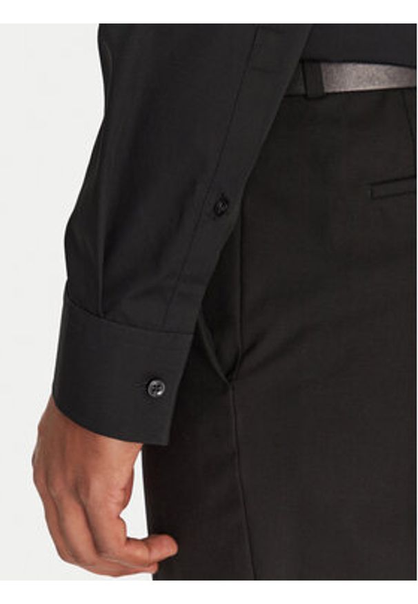 Hugo - HUGO Koszula Koey 50539808 Czarny Slim Fit. Kolor: czarny. Materiał: bawełna