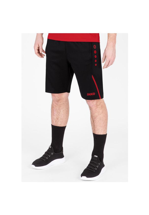 Szorty Jako Challenge. Kolor: wielokolorowy, czarny, czerwony. Długość: krótkie. Sezon: lato. Sport: fitness