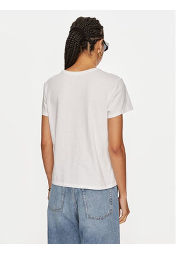 TwinSet - TWINSET T-Shirt 242TP2321 Biały Relaxed Fit. Kolor: biały. Materiał: bawełna
