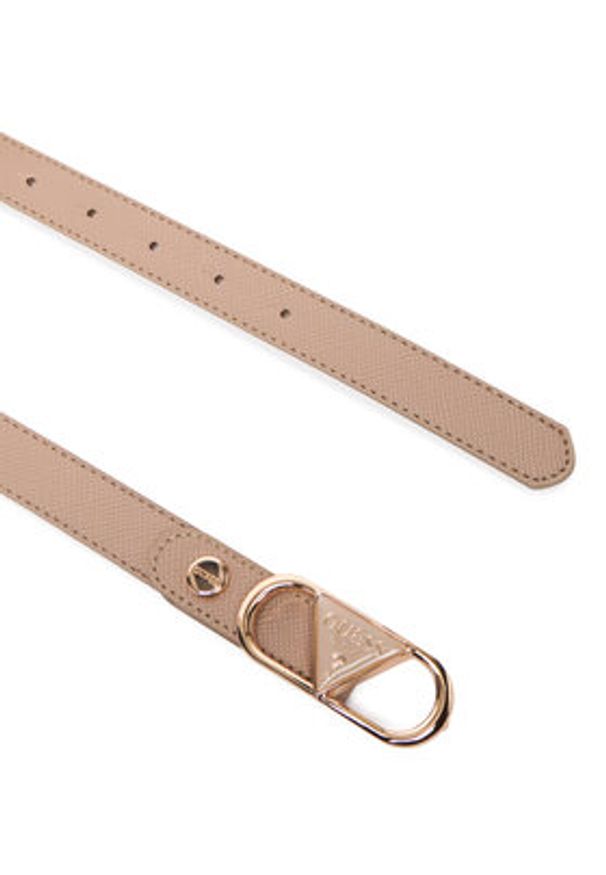 Guess Pasek Damski BW9270 P5320 Beżowy. Kolor: beżowy. Materiał: skóra