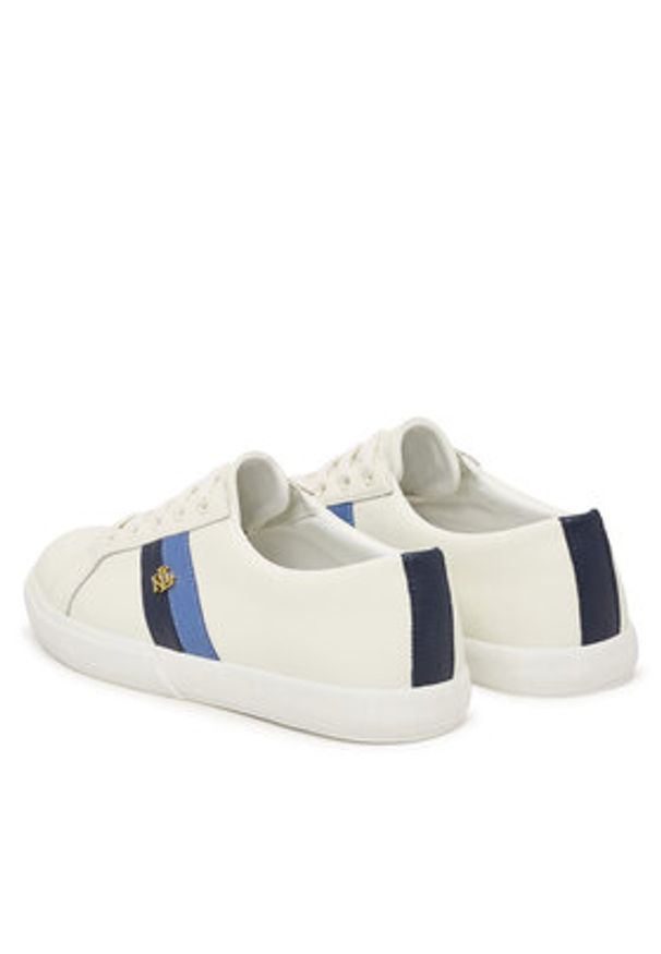 Lauren Ralph Lauren - LAUREN RALPH LAUREN Sneakersy Janson II 802925365009 Biały. Kolor: biały. Materiał: skóra