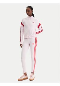 Adidas - adidas Legginsy Essentials 3-Stripes KC5180 Różowy Slim Fit. Kolor: różowy. Materiał: bawełna #3