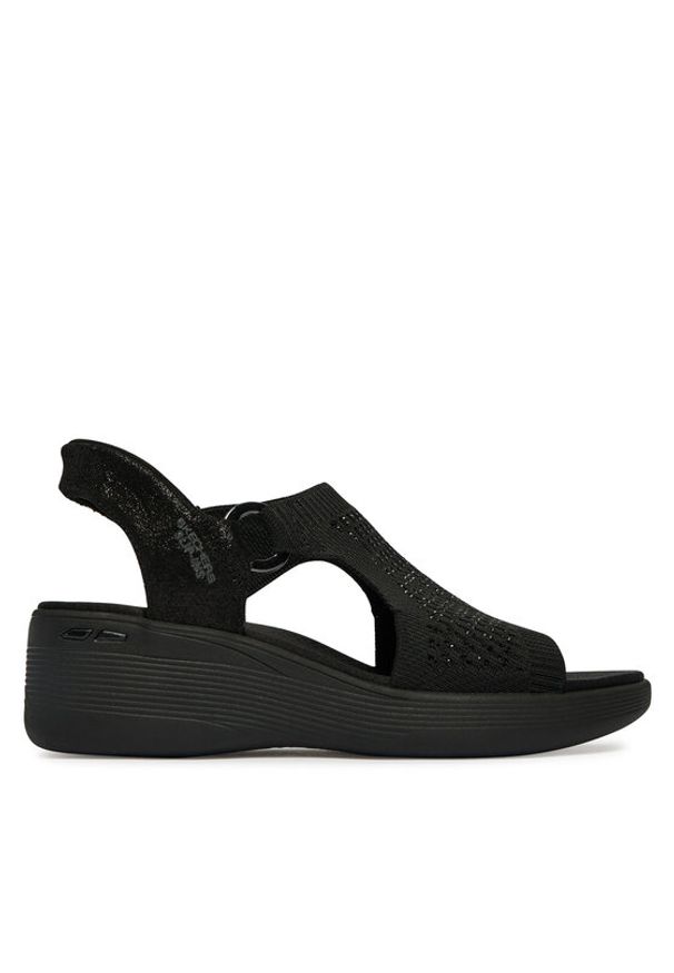 skechers - Skechers Sandały Martha Stewart: Pier-Lite - Park Path 188001/BBK Czarny. Kolor: czarny. Materiał: materiał