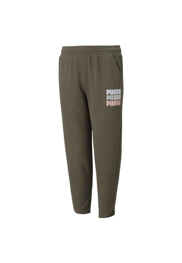 Puma Spodnie Alpha 7/8 58923744. Kolor: zielony