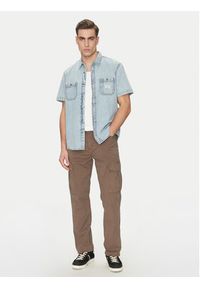 Guess Jeans Koszula jeansowa M5GH09 D5NY1 Niebieski Regular Fit. Kolor: niebieski. Materiał: bawełna