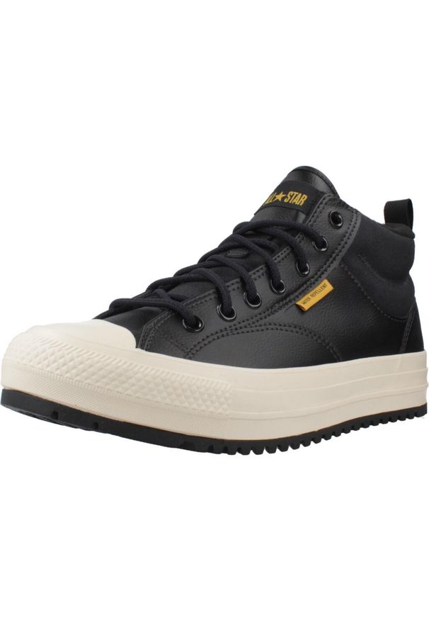Converse - Buty CONVERSE CHUCK TAYLOR ALL STAR MALDEN STREET BOOT MID Czarny. Kolor: czarny. Materiał: tkanina, syntetyk. Model: Converse All Star. Sport: turystyka piesza