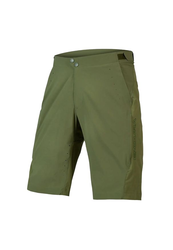 ENDURA - Spodenki rowerowe męskie Endura GV500 Foyle Baggy Short. Kolor: zielony