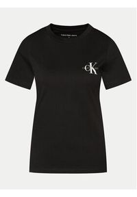 Calvin Klein Jeans Komplet 2 t-shirtów J20J219734 Czarny Slim Fit. Kolor: czarny. Materiał: bawełna #7