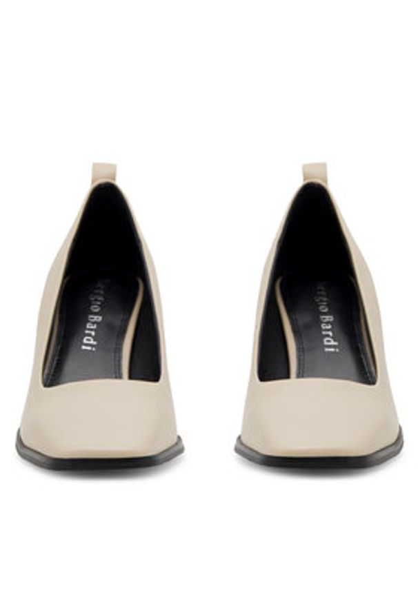 Sergio Bardi Czółenka WYL3354-1Z-SB Beżowy. Kolor: beżowy. Materiał: skóra