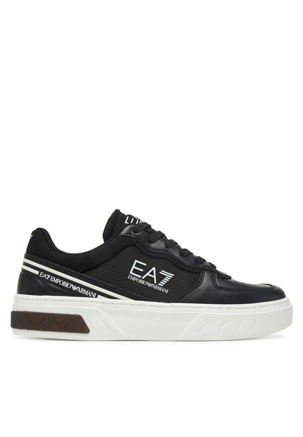 EA7 Emporio Armani Sneakersy 7X000338 AF18614 MC001 Czarny. Kolor: czarny. Materiał: skóra