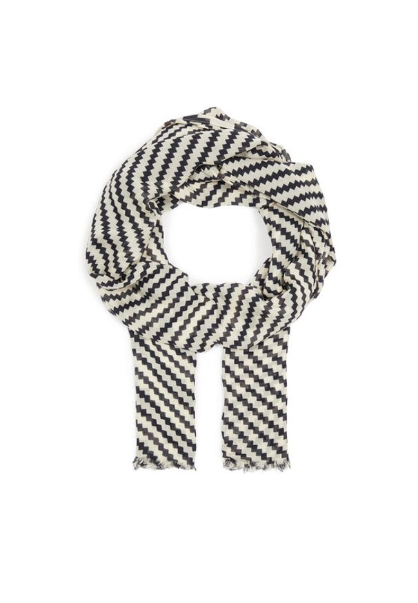 TOMMY HILFIGER - Tommy Hilfiger Szal Essential Flag Scarf AW0AW15787 Granatowy. Kolor: niebieski. Materiał: materiał