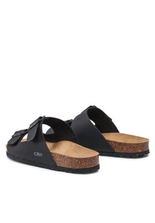 CMP Klapki Eco Thalitha Slipper 3Q91017 Czarny. Kolor: czarny. Materiał: skóra