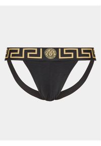 VERSACE - Versace Slipy Jock Strap AUU01017 Czarny. Kolor: czarny. Materiał: bawełna