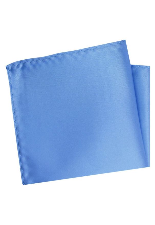 Poszetka Męska, Elegancka - Alties - Kolor Jasnoniebieski. Kolor: niebieski. Materiał: poliester