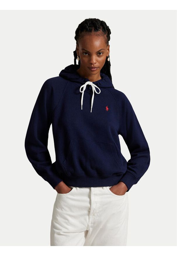 Polo Ralph Lauren Bluza 211971691003 Granatowy Relaxed Fit. Typ kołnierza: polo. Kolor: niebieski. Materiał: bawełna