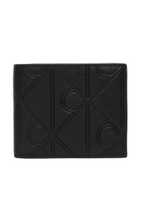 Calvin Klein Portfel Xl Emblem Aop Emboss Ew Billfold LV04D1177G Czarny. Kolor: czarny. Materiał: skóra #1