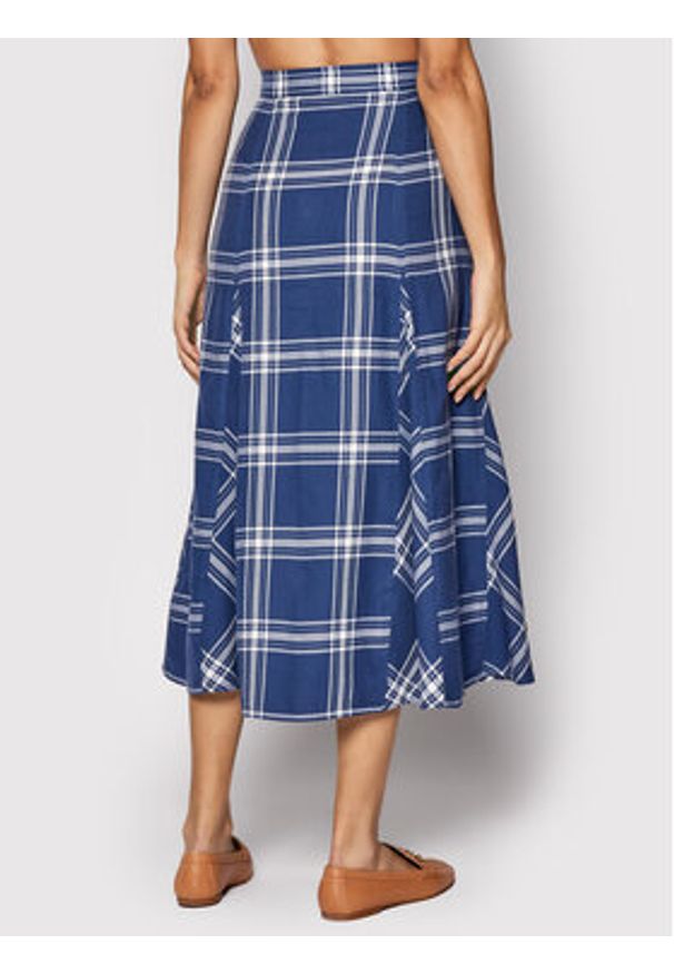 Polo Ralph Lauren Spódnica trapezowa 211857022001 Niebieski Regular Fit. Kolor: niebieski. Materiał: bawełna