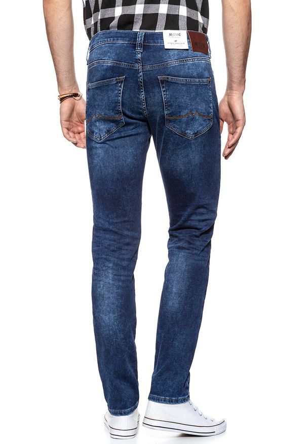 Mustang - SPODNIE MĘSKIE MUSTANG Oregon Tapered K DENIM BLUE 1006064 5000 683. Stan: obniżony
