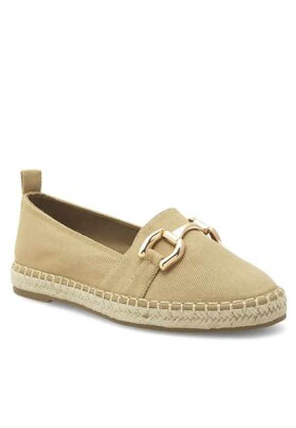 DeeZee Espadryle WSS21182-01 Beżowy. Kolor: beżowy. Materiał: materiał