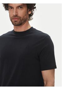 Karl Lagerfeld - KARL LAGERFELD T-Shirt 755750 552221 Granatowy Regular Fit. Typ kołnierza: dekolt w karo. Kolor: niebieski. Materiał: bawełna #3