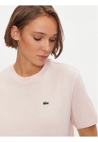 Lacoste T-Shirt TF7215 Różowy Loose Fit. Kolor: różowy. Materiał: bawełna #3