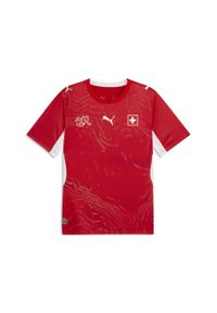 Puma - Męska koszulka domowa reprezentacji Szwajcarii 2026 PUMA. Kolor: czerwony, wielokolorowy, biały. Sport: piłka nożna #1