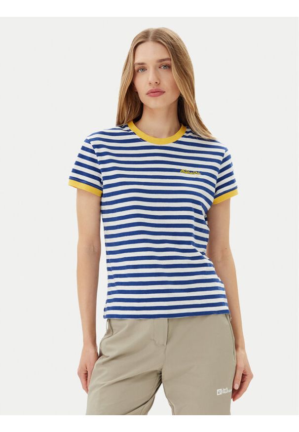 Napapijri T-Shirt Baie NP0A4ILB Niebieski Regular Fit. Kolor: niebieski. Materiał: bawełna
