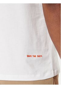 Save The Duck T-Shirt DT1194M BESY18 Biały Regular Fit. Kolor: biały. Materiał: bawełna #5