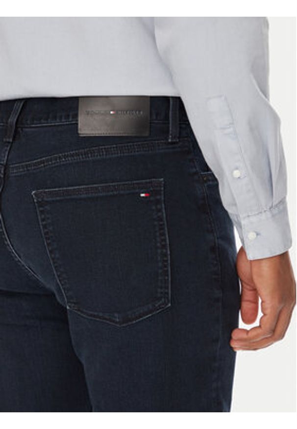 TOMMY HILFIGER - Tommy Hilfiger Jeansy Bleecker MW0MW40676 Granatowy Slim Fit. Kolor: niebieski