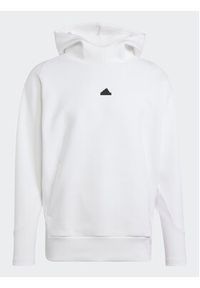 Adidas - adidas Bluza Z.N.E. IN5125 Biały Loose Fit. Kolor: biały. Materiał: bawełna #4