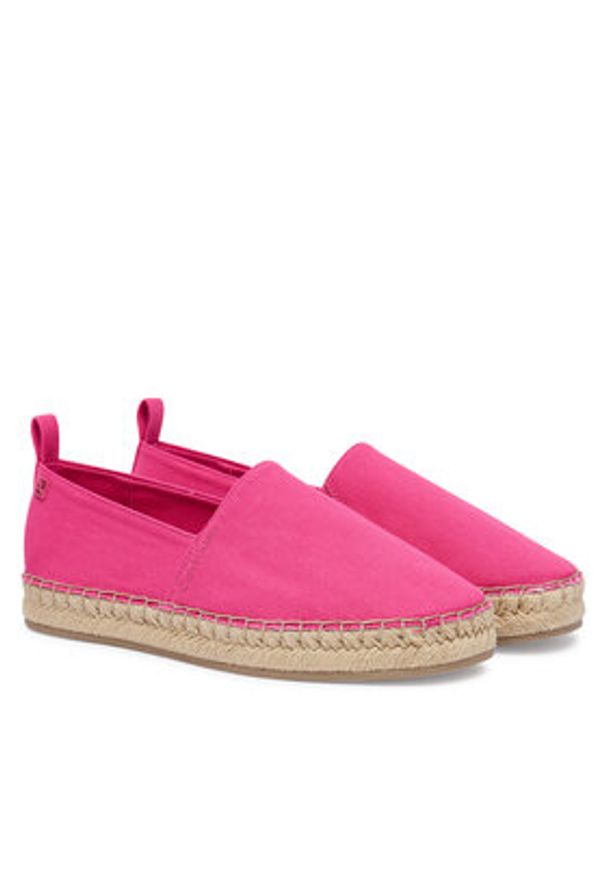 Calvin Klein Espadryle Tessa HW0HW02931 Różowy. Kolor: różowy. Materiał: materiał