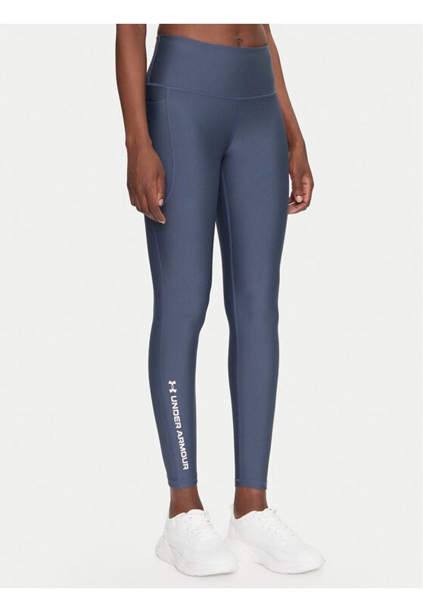 Under Armour Legginsy Tech™ Branded 6001621 Granatowy Slim Fit. Kolor: niebieski. Materiał: syntetyk