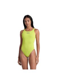 Strój kąpielowy damski jednoczęściowy sportowy na basen Arena Solid. Kolor: zielony #1