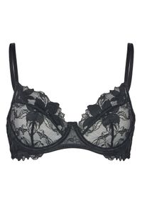 Hunkemöller Biustonosz z fiszbiną Ingrid 300469 Czarny. Kolor: czarny. Materiał: syntetyk