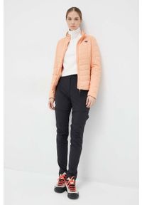 4f - 4F kurtka sportowa kolor pomarańczowy. Kolor: pomarańczowy. Materiał: włókno, puch, materiał. Technologia: Primaloft #4